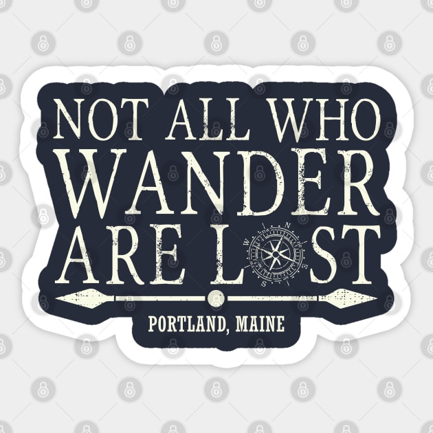 Not all who Wander Sticker by wickeddecent